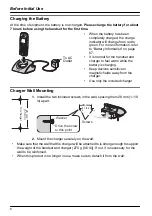 Предварительный просмотр 6 страницы Panasonic KX-TD7685 - Wireless Digital Phone Operating Instructions Manual