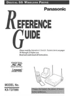 Panasonic KX-TD7890 Reference Manual preview