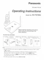 Panasonic KX-TD7894 User Manual предпросмотр