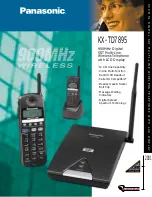 Preview for 1 page of Panasonic KX-TD7895 - Digital Spread Spedtrum Telephone Brochure & Specs