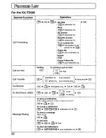 Предварительный просмотр 46 страницы Panasonic KX-TD7895 - Digital Spread Spedtrum Telephone Operating Instructions Manual