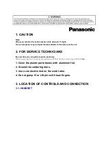 Preview for 2 page of Panasonic KX-TD7895 - Digital Spread Spedtrum Telephone Service Manual