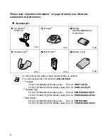 Предварительный просмотр 2 страницы Panasonic KX-TD7896 - Wireless Digital Phone Operating Instructions Manual