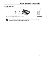 Предварительный просмотр 9 страницы Panasonic KX-TD7896 - Wireless Digital Phone Operating Instructions Manual