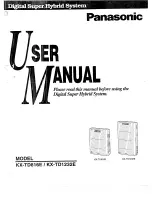 Предварительный просмотр 1 страницы Panasonic KX-TD816E User Manual