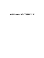 Preview for 5 page of Panasonic KX-TD816RU Installation Manual And Programming Tables