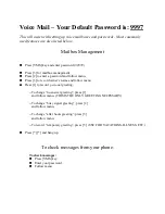 Preview for 4 page of Panasonic KX-TDA Quick User Manual