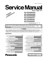 Panasonic KX-TDA0103X Service Manual preview