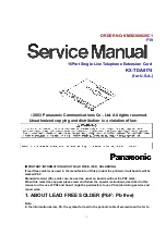 Preview for 1 page of Panasonic KX-TDA0174 Service Manual