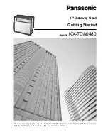 Preview for 1 page of Panasonic KX-TDA0480 Getting Started Manual
