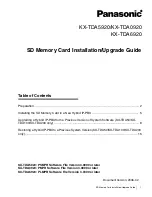 Предварительный просмотр 1 страницы Panasonic KX-TDA0920 Leaflet