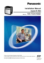 Предварительный просмотр 1 страницы Panasonic KX-TDA100D Installation Manual