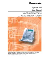 Panasonic KX-TDA15 User Manual preview