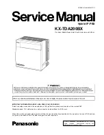 Panasonic KX-TDA200BX Service Manual preview