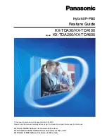 Preview for 1 page of Panasonic KX-TDA30 Features Manual