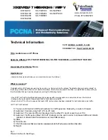 Preview for 1 page of Panasonic KX-TDA50 Technical Information