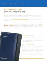 Preview for 2 page of Panasonic KX-TDA50G Brochure & Specs