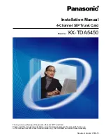 Panasonic KX-TDA5450 Installation Manual preview
