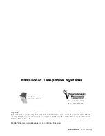 Предварительный просмотр 366 страницы Panasonic KX-TDA600 - Hybrid IP PBX Control Unit Max. 1008... Feature Manual