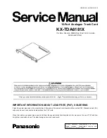 Panasonic KX-TDA6181X Service Manual preview