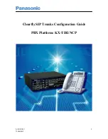Panasonic KX-TDE Configuration Manual preview