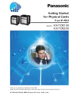 Preview for 1 page of Panasonic KX-TDE100 Getting Started