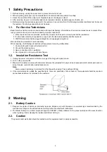 Preview for 3 page of Panasonic KX-TDE200GR Service Manual