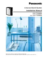 Panasonic KX-TEA308 Installation Manual preview