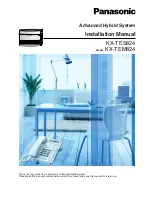 Panasonic KX-TEM824 Installation Manual предпросмотр