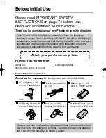 Предварительный просмотр 2 страницы Panasonic KX-TG1000N - 2.4GHz Cordless Phone Operating Instructions Manual