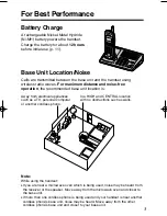 Предварительный просмотр 3 страницы Panasonic KX-TG1000N - 2.4GHz Cordless Phone Operating Instructions Manual