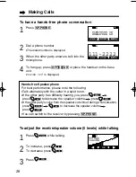 Предварительный просмотр 20 страницы Panasonic KX-TG1000N - 2.4GHz Cordless Phone Operating Instructions Manual