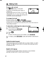 Предварительный просмотр 22 страницы Panasonic KX-TG1000N - 2.4GHz Cordless Phone Operating Instructions Manual