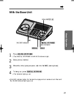 Предварительный просмотр 23 страницы Panasonic KX-TG1000N - 2.4GHz Cordless Phone Operating Instructions Manual