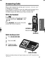 Предварительный просмотр 25 страницы Panasonic KX-TG1000N - 2.4GHz Cordless Phone Operating Instructions Manual