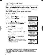 Предварительный просмотр 32 страницы Panasonic KX-TG1000N - 2.4GHz Cordless Phone Operating Instructions Manual