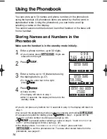 Предварительный просмотр 36 страницы Panasonic KX-TG1000N - 2.4GHz Cordless Phone Operating Instructions Manual