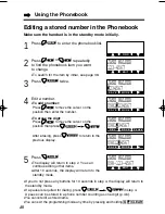 Предварительный просмотр 40 страницы Panasonic KX-TG1000N - 2.4GHz Cordless Phone Operating Instructions Manual