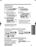 Предварительный просмотр 45 страницы Panasonic KX-TG1000N - 2.4GHz Cordless Phone Operating Instructions Manual