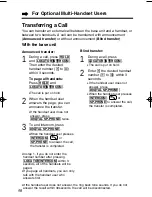 Предварительный просмотр 58 страницы Panasonic KX-TG1000N - 2.4GHz Cordless Phone Operating Instructions Manual