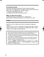 Предварительный просмотр 78 страницы Panasonic KX-TG1000N - 2.4GHz Cordless Phone Operating Instructions Manual