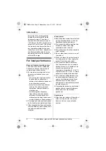 Предварительный просмотр 8 страницы Panasonic KX-TG1031 Operating Instructions Manual