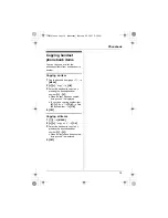 Предварительный просмотр 19 страницы Panasonic KX-TG1032C Operating Instructions Manual