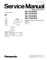 Panasonic KX-TG1032S Service Manual предпросмотр