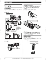 Предварительный просмотр 8 страницы Panasonic KX-TG1061 Operating Instructions Manual