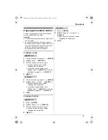 Предварительный просмотр 19 страницы Panasonic KX-TG1061C Operating Instructions Manual