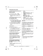 Предварительный просмотр 10 страницы Panasonic KX-TG1100E Operating Instructions Manual