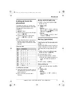 Предварительный просмотр 11 страницы Panasonic KX-TG1100E Operating Instructions Manual