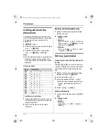 Предварительный просмотр 10 страницы Panasonic KX-TG1100FX Operating Instructions Manual