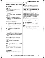 Предварительный просмотр 21 страницы Panasonic KX-TG1212 Operating Instructions Manual